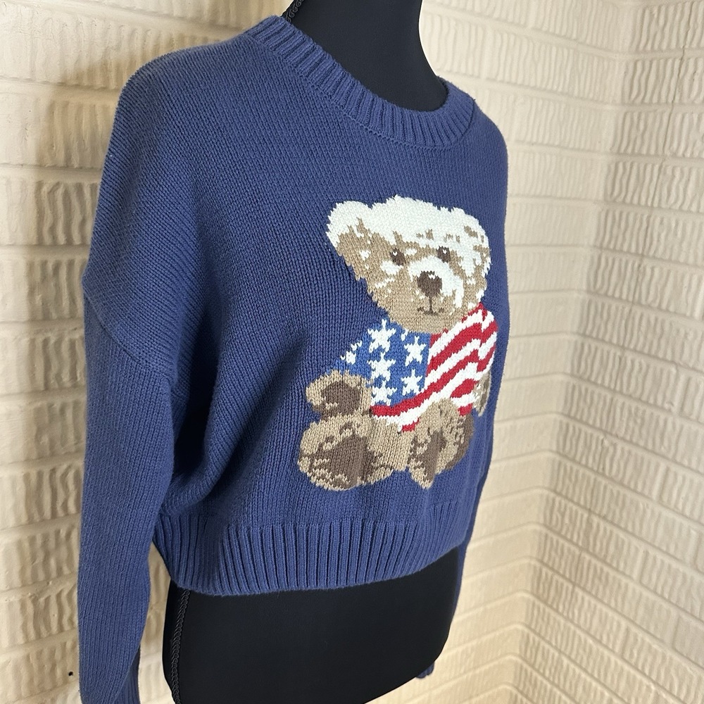 Grayson Threads Blue Teddy Bear Sweater - Picture 3 of 7